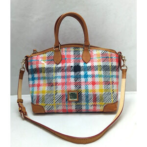 Dooney & Bourke Multicolor Patent Leather Double Handles Satchel Bag